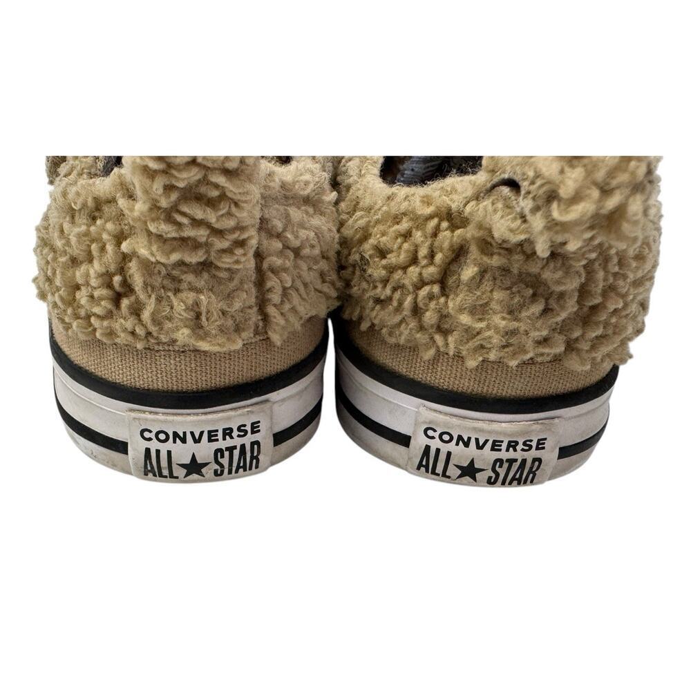 CONVERSE Chuck Taylor All Star Easy On Teddy Bear Fuzzy Strap Shoes Toddler Sz 5 - Picture 7 of 10